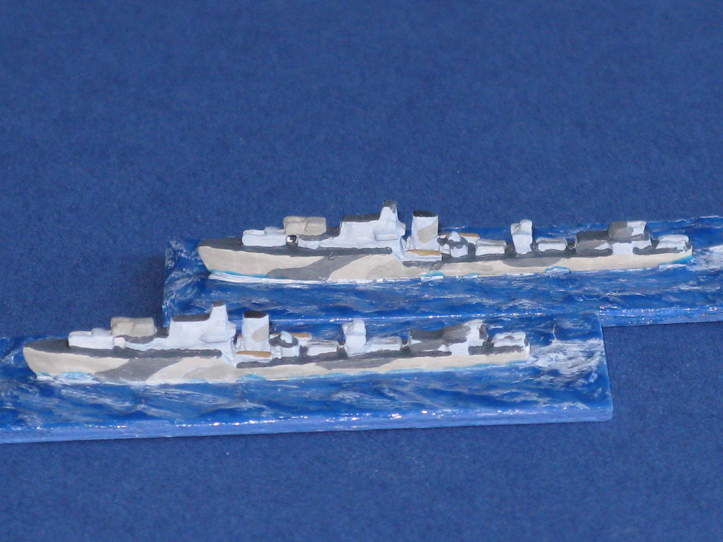 H.M.S. Matchless (top); H.M.S. Marne