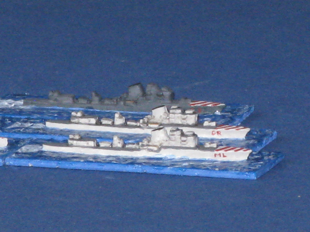 R.N. Maestrale (ML), R.N. Grecale (GR), R.N. Libeccio (LI).