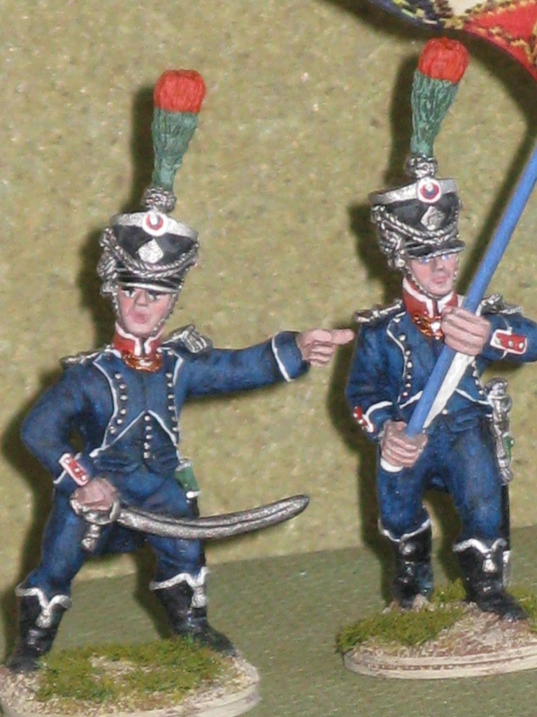 Ufficiale e portabandiera - Officer and standard bearer