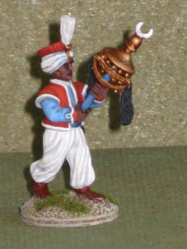 Musico negro con "cappello cinese" - Negro musician with "chapeau chinois"