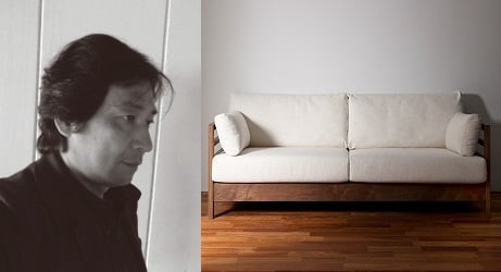 道畑拓美　フラッグソファ　杉本家具　ウォールナット無垢材　木フレーム　おしゃれ　デザイナーズ家具