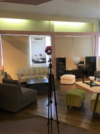 googleストリートビュー撮影風景　東京インテリア　東京デザインセンター　栃木県家具　鹿沼市　インテリア　ショールーム　雑貨