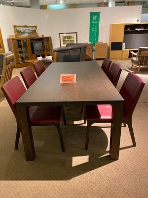 浜本工芸　DTH3440　DTH3448　DC3408　DC3400　DTH-3440　DTH-3448　DC-3400　DC-3408　ダイニングセット　W2200　栃木　鹿沼　大きい食堂テーブル　チェア