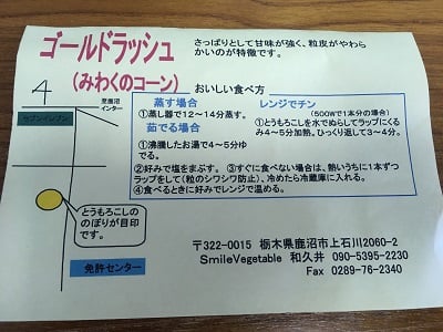 とうもろこし　トウモロコシ　スマイルベジタブル和久井　鹿沼　東京インテリア　東京デザインセンター　インテリア専門ショールーム　家具　雑貨　栃木県