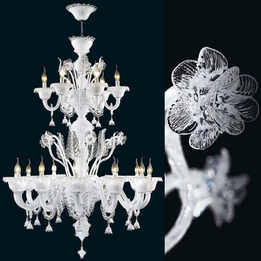 Lampadari di Murano Bianchi