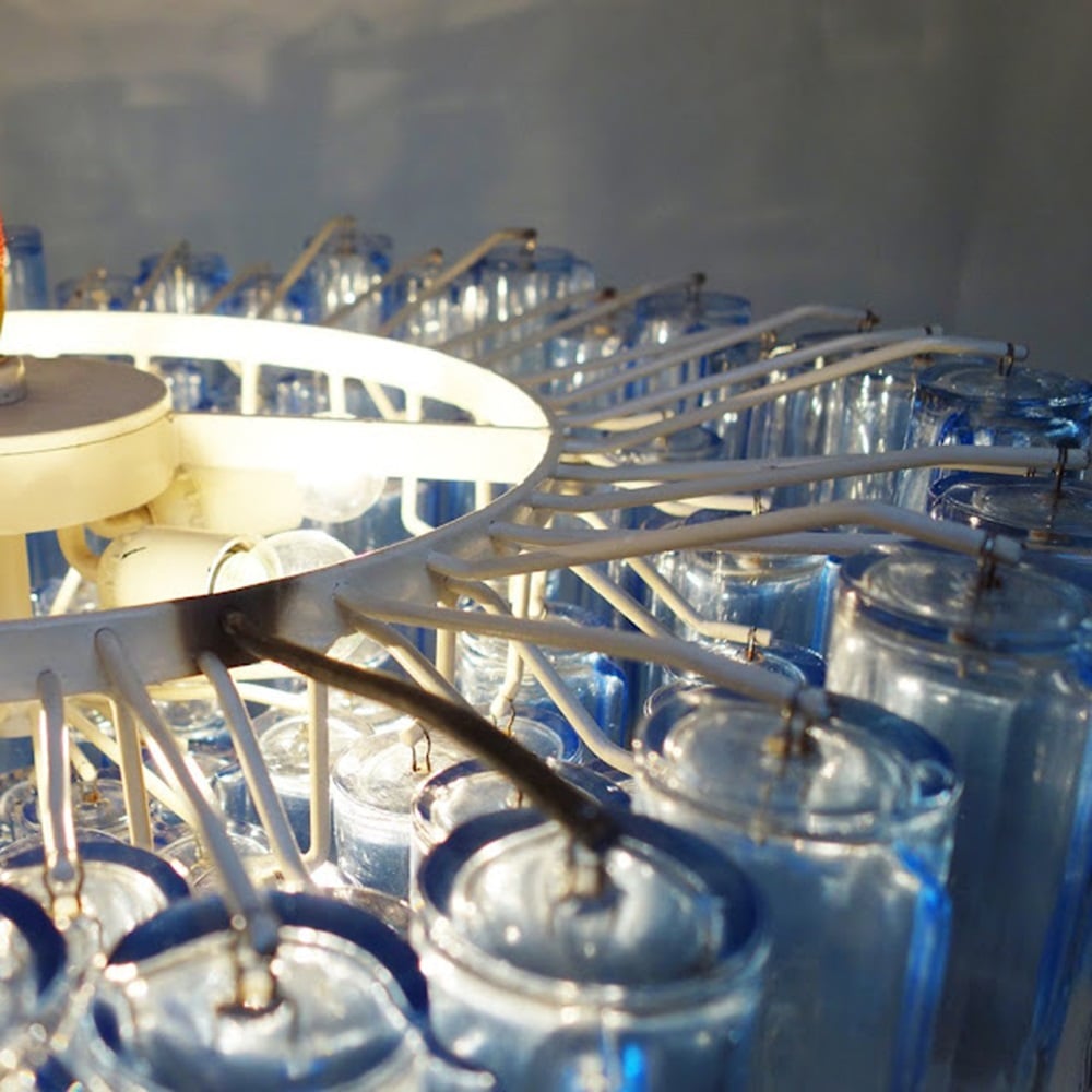 Ricambi originali per lampadario Venini Calze 953 | Tubi vetro Murano blu-ambra-cristallo