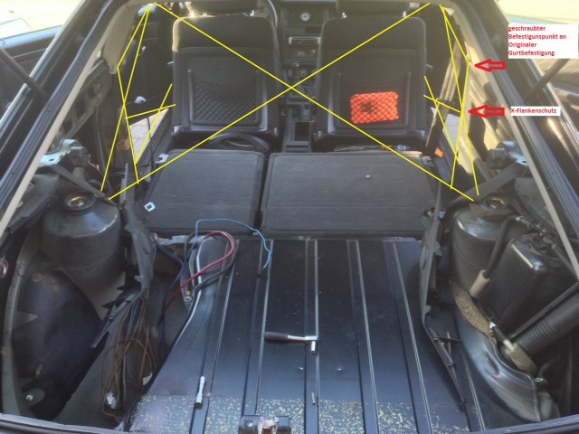 grobe Skizze des Käfigs