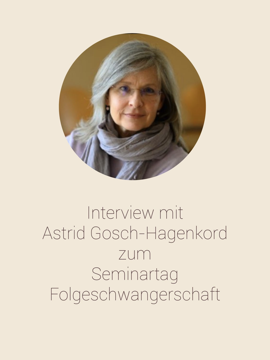 Interview mit Astrid Gosch-Hagenkord zum Seminartag