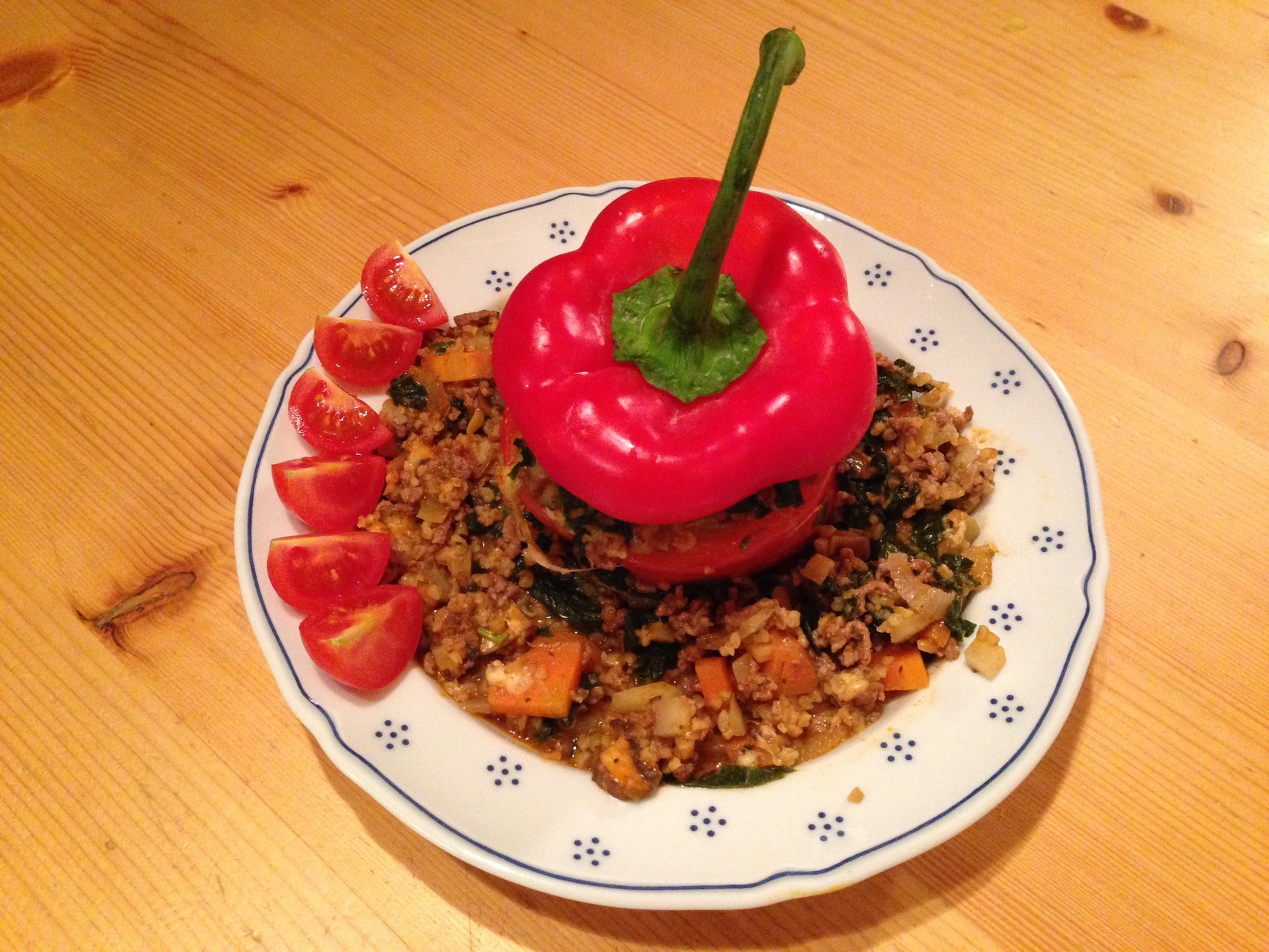 Bulgur-Hackfleisch-Paprika