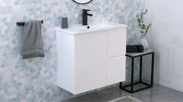 Ensuite Vanities (including compact/space saver/slim vanities, PVC Waterproof Cabinets)