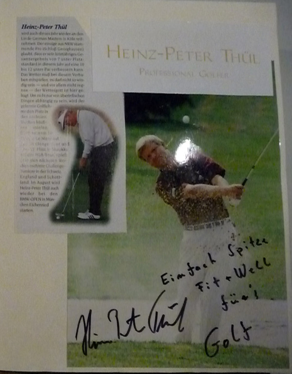 Heinz Peter Thül- Golf Professional