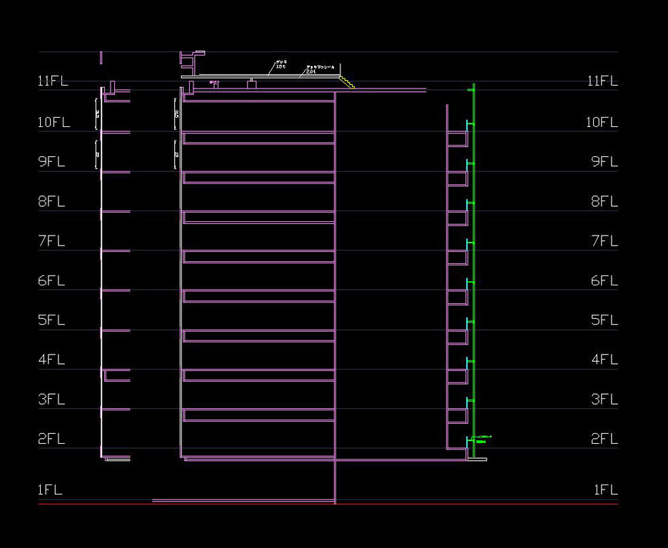 組み立て用図面データ（3）*断面
