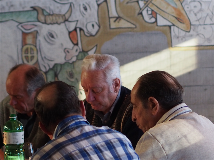 Alfons Cajochen,Werner Cadruvi, Sep Truog