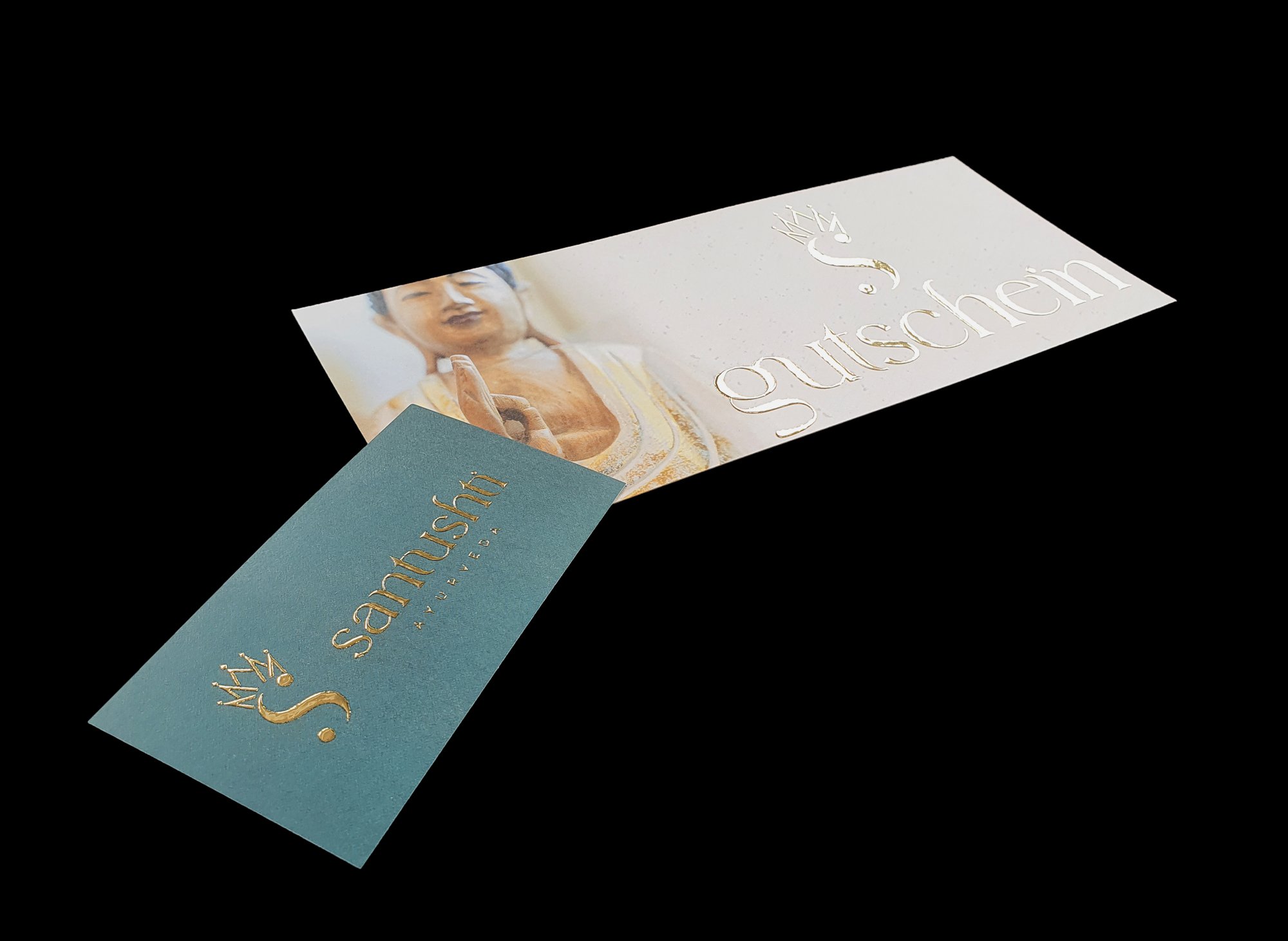 Visitenkarte und Gutschein