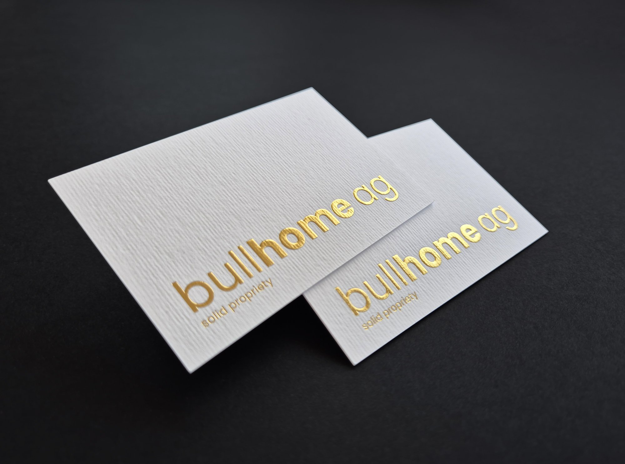 Visitenkarte Relief-Folienprägung