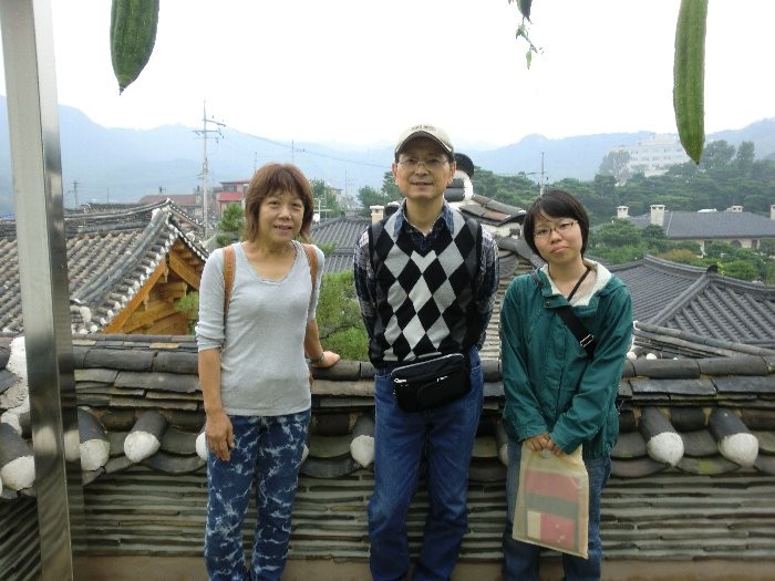 北村東洋文化博物館屋上にて