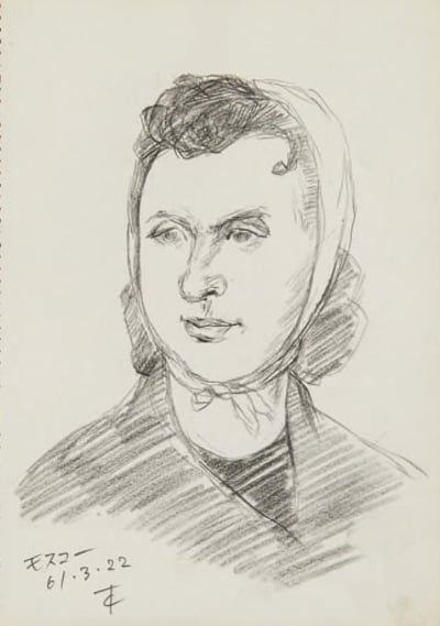 《モスコー(ソ連旅行スケッチ)》 1961 年