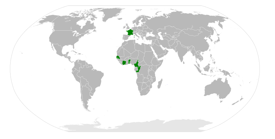 Présence des SAMU de l'environnement dans le monde