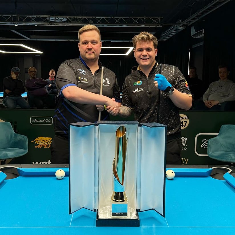 優勝のソウト（右）　Photo : Biljardi 247 