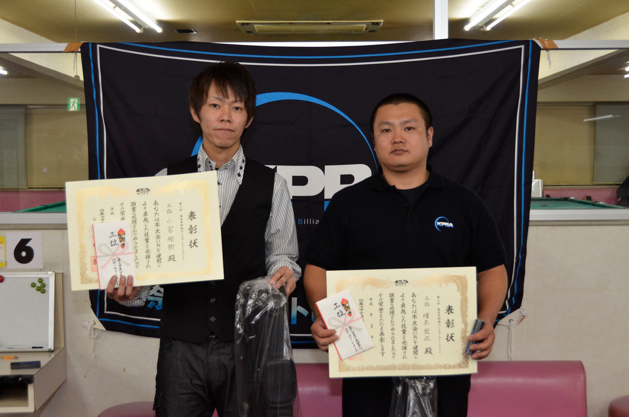 3位タイ・左：小宮、右：増木