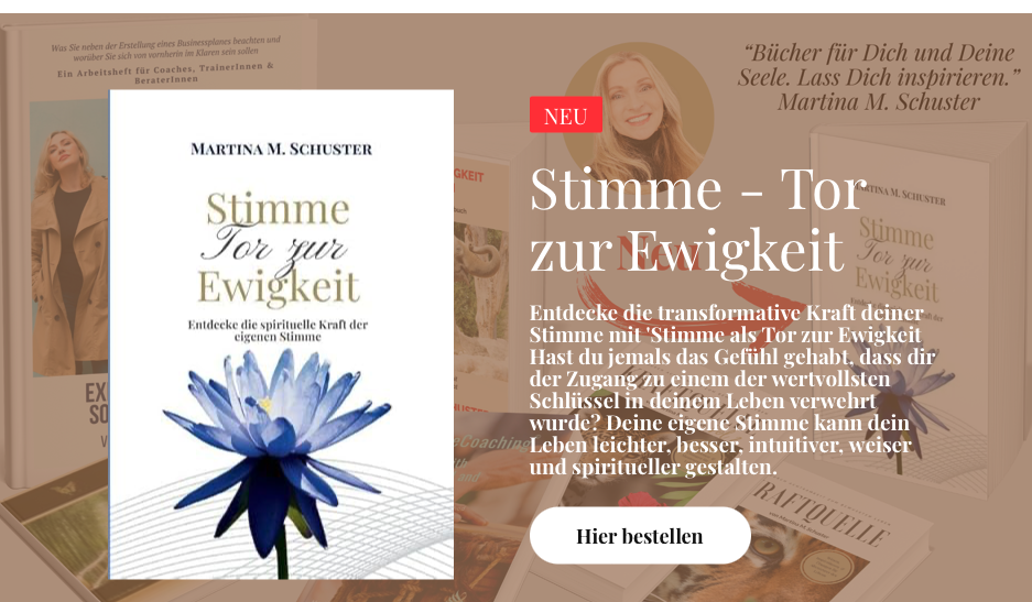 Das neue Buch von Martina M. Schuster: Stimme - Tor zur Ewigkeit.