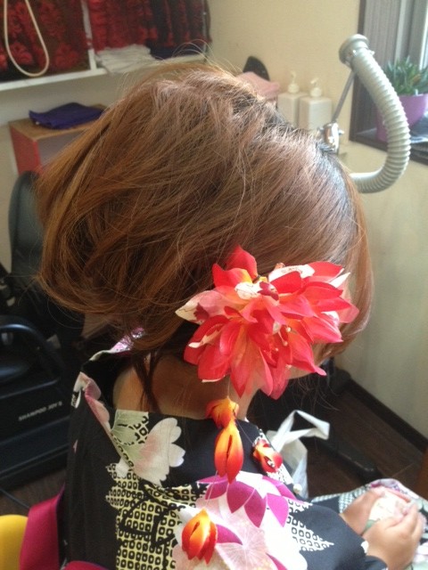 髪飾りで可愛さプラス！