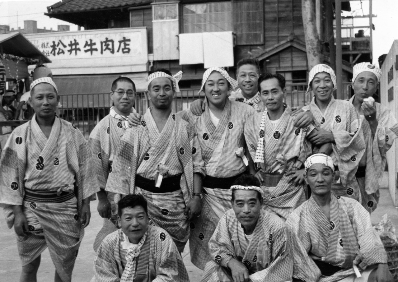 １９６０年　白金台二丁目町会　祭礼（電話局内）