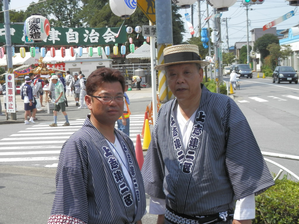 後援会長　小澤さんと
