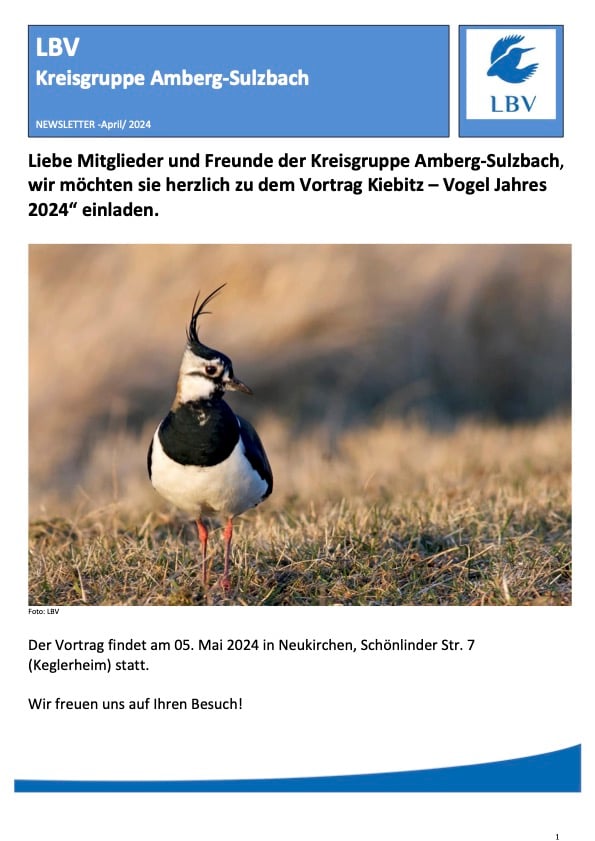 Newsletter für April 2024