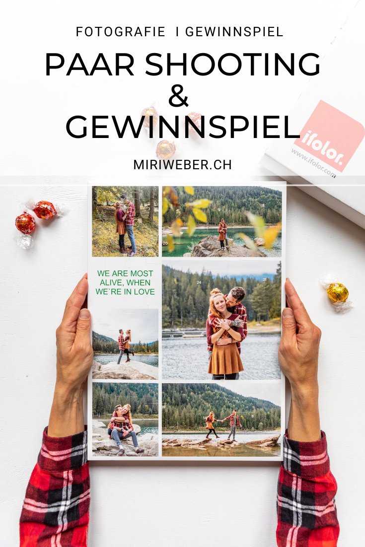 Paar Shooting, Fotograf, Caumasee, Graubünden, Ifolor Adventskalender, Elopement Hochzeit, heiraten, Hochzeitsfotograf, Schweiz, Flims, Laax, Graubünden, Paarshooting, Fotograf