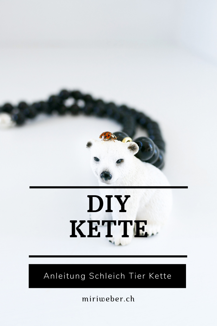 Schleich Tiere, Kette, selber machen, DIY, Schleichtierkette, basteln mit Schleichtieren, Kinderschmuck, Anleitung, Schmuck selber machen, Basteln mit Kindern, Geschenkidee