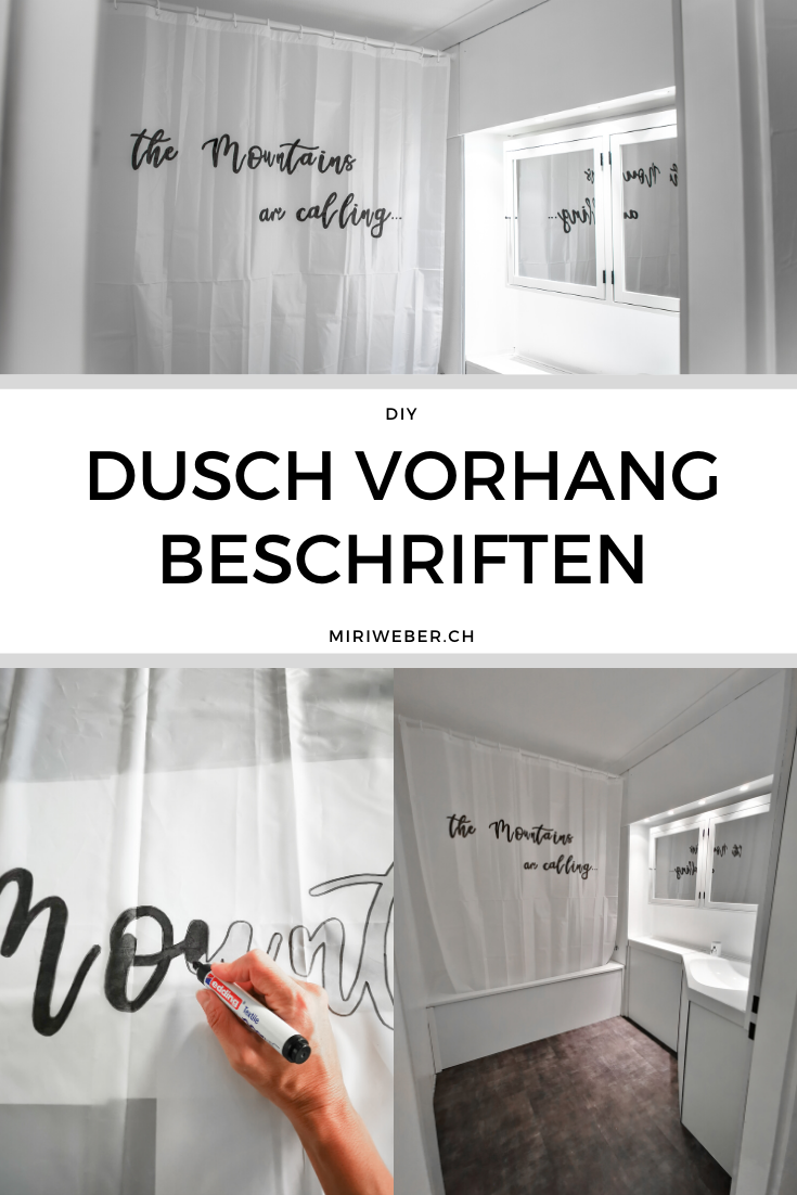 diy Duschvorhang, Duschvorhang beschriften, Duschvorhang selber machen, Douche, Douchevorhang, selber machen, Anleitung, bemalen, beschriften, wasserfest, persönlich, Lettering auf Duschvorhang, Kreativ, Basteln