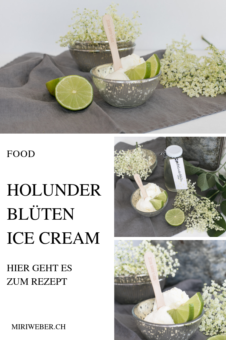 Holunderblüten, Eis, Rezept, Sirup,  Ice Cream, Holunder, Sommer, Glace selber machen, Recipe, Food Blog Schweiz, Eis, mit Eismaschine