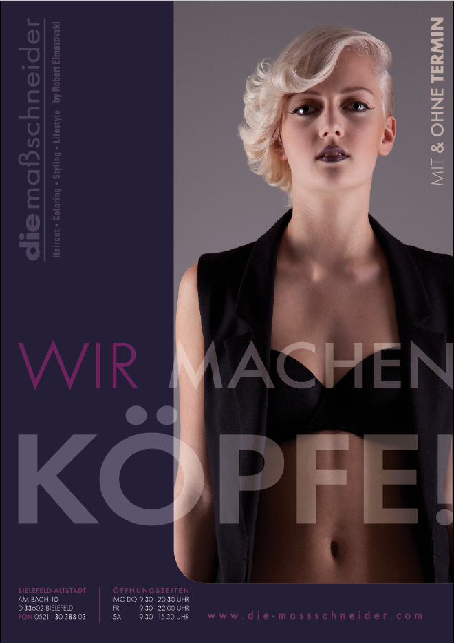 Werbeplakate – die maßschneider, Bielefeld