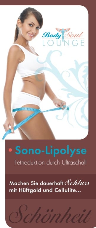 Werbebanner – Body & Soul LOUNGE, Bielefeld