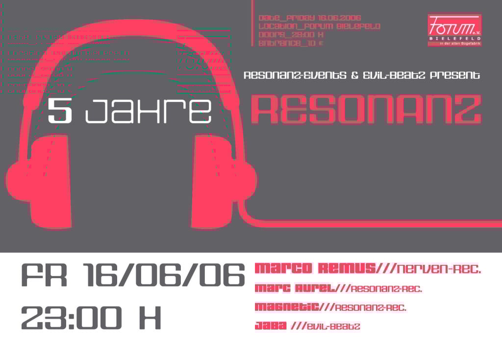Flyer 5 Jahre Resonanz Rec.