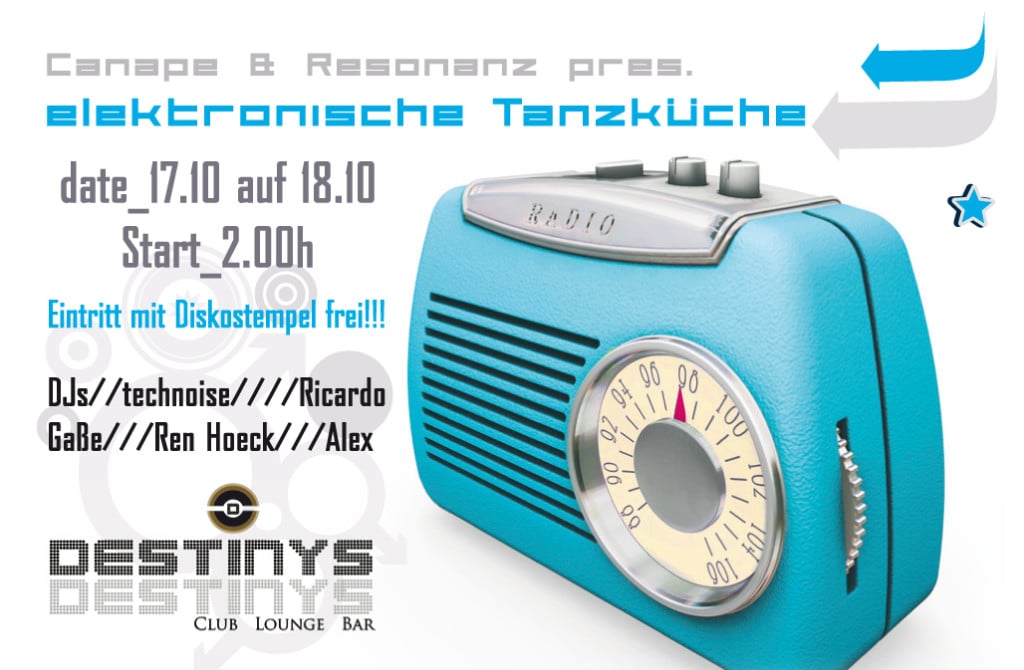 Miniflyer "Elektronische Tanzküche"