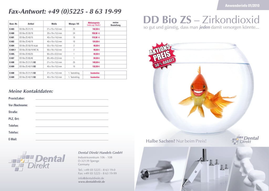 Werbebeileger – Dental Direkt ZIRKON
