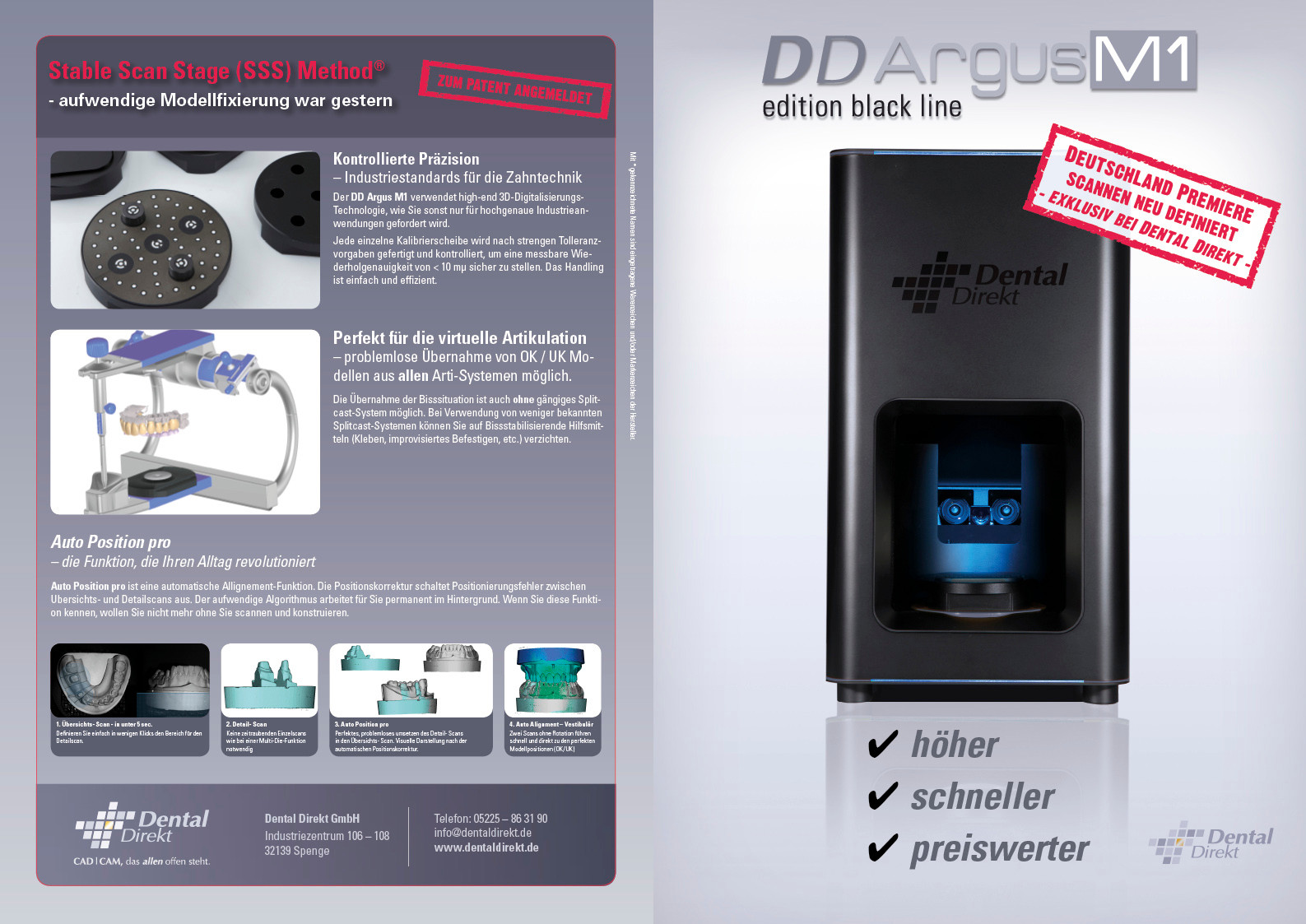 Dental Direkt – Beileger Scanner Argus M1