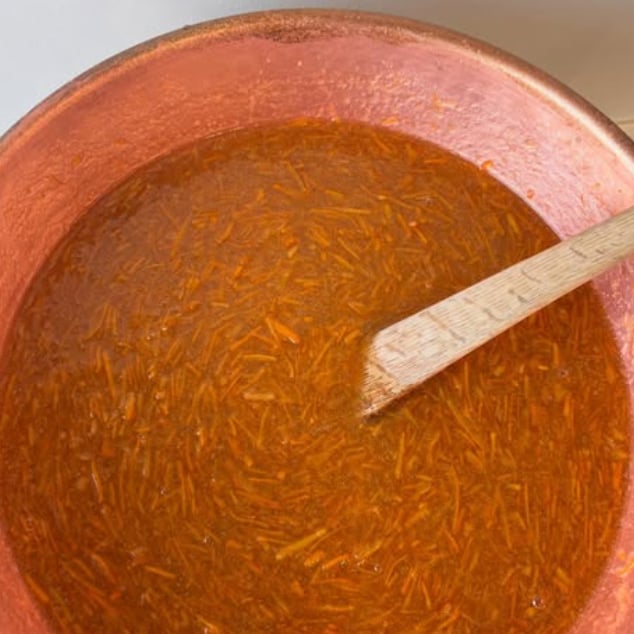 だいだいのジャム 作っています🍊