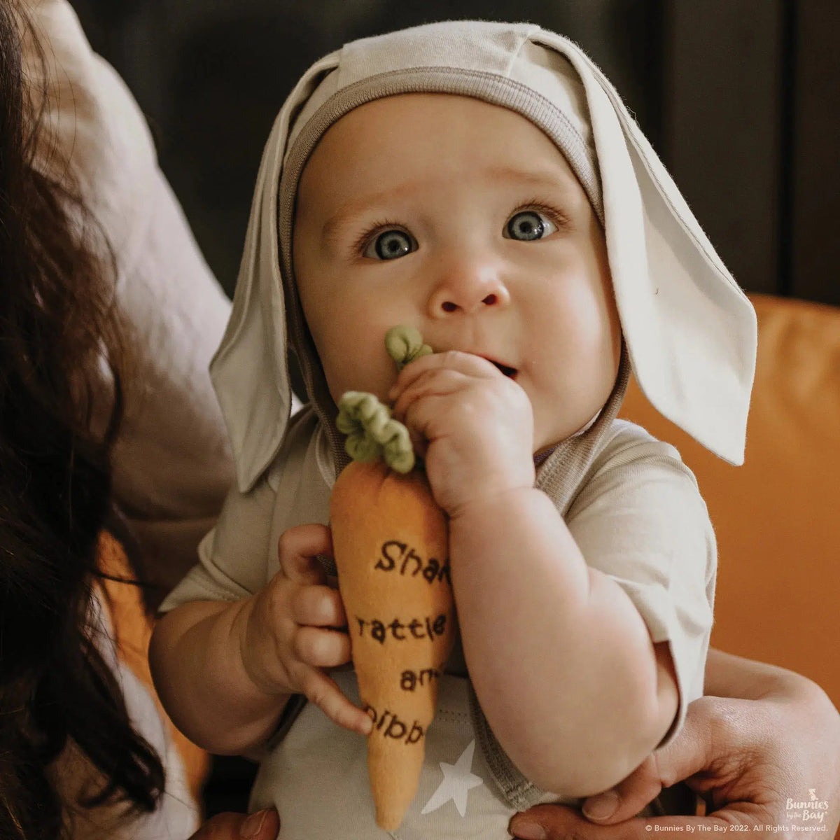 うさぎのベビー帽子