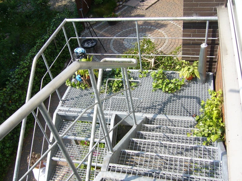 Sonderanfertigung Aussen-Metalltreppe, "Stade" (3) - Foto: KÄPPLER BauTischlerei