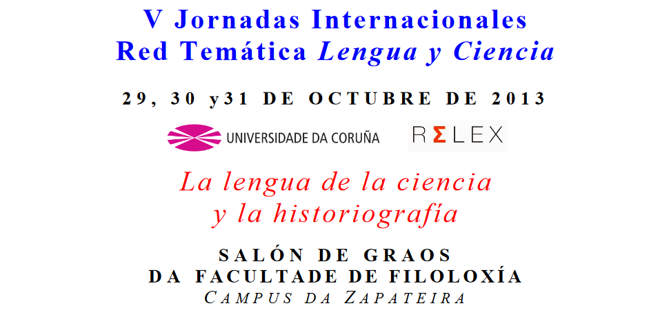 V Reunión de la Red Temática "Lengua y Ciencia" La Coruña - 2013