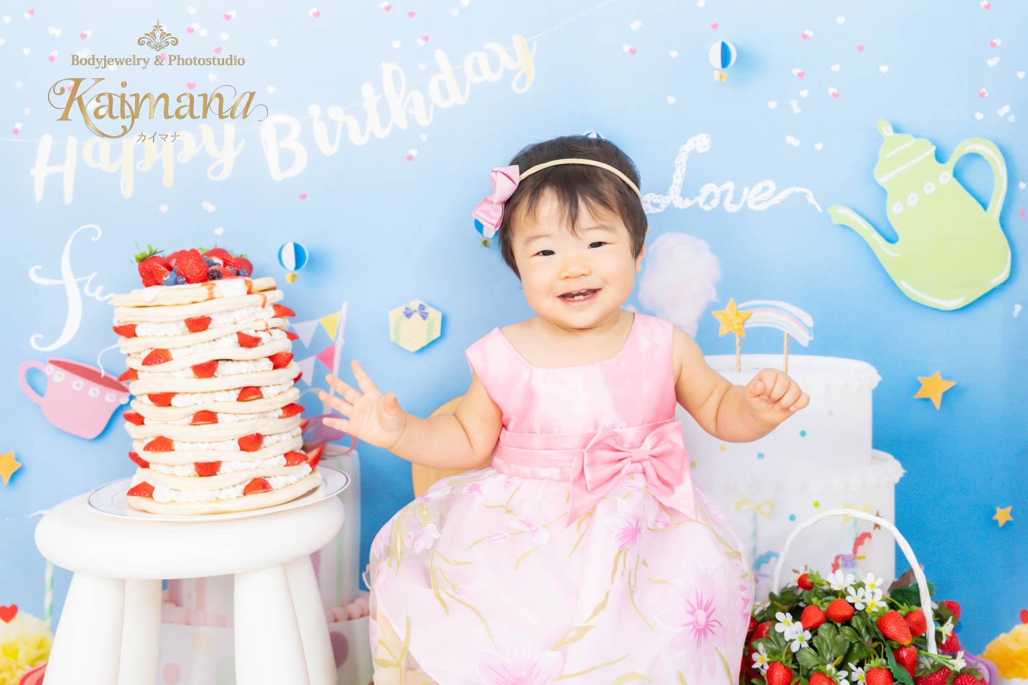 １歳バースデー撮影│女の子