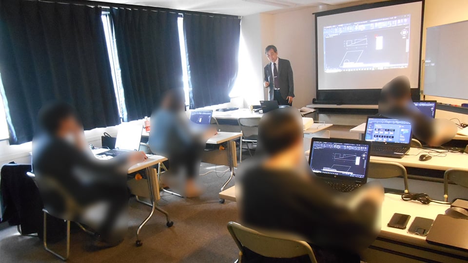 【AutoCAD】大阪府　住宅メーカー様【グループ講座】講習実施事例