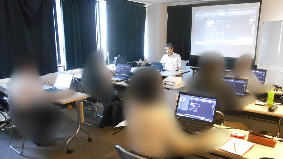 【AutoCAD】大阪府　住宅メーカー様【グループ講座】講習実施事例