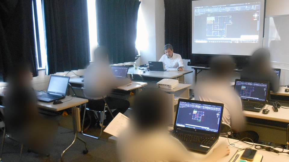 【AutoCAD】大阪府　住宅メーカー様【グループ講座】講習実施事例