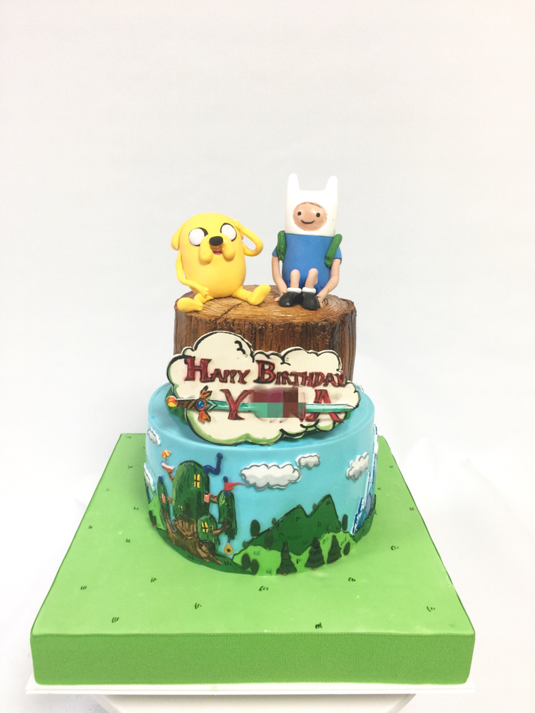 #アドベンチャータイム #誕生日 #ケーキ #ゲーム #game #adventuretime #cake #party #character #🇯🇵 #2段ケーキ