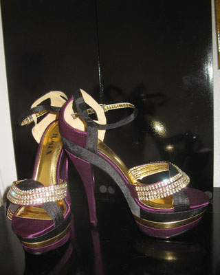 Heels Aubergine/Strass
