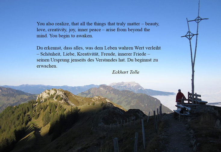 Klicke auf das Bild und erfahre mehr über die meditativen Texte von Eckhart Tolle.